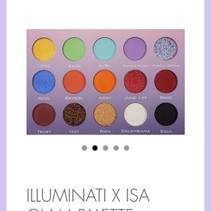 Illuminati cosmetics x ISA eyeshadow palette
